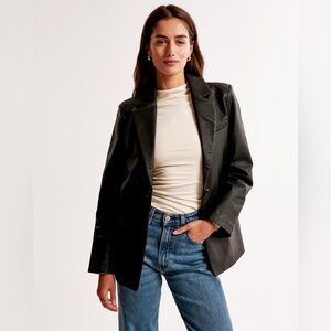 Abercrombie Vegan Leather Jacket